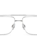 Logo Wide Rectangle Eyeglasses