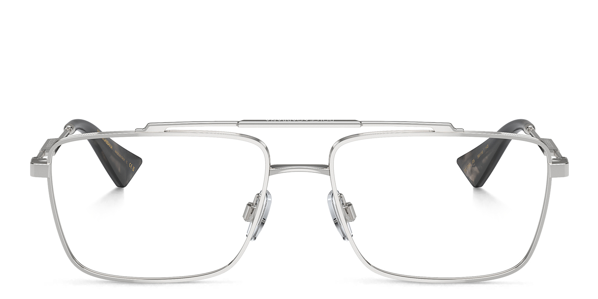 Logo Wide Rectangle Eyeglasses