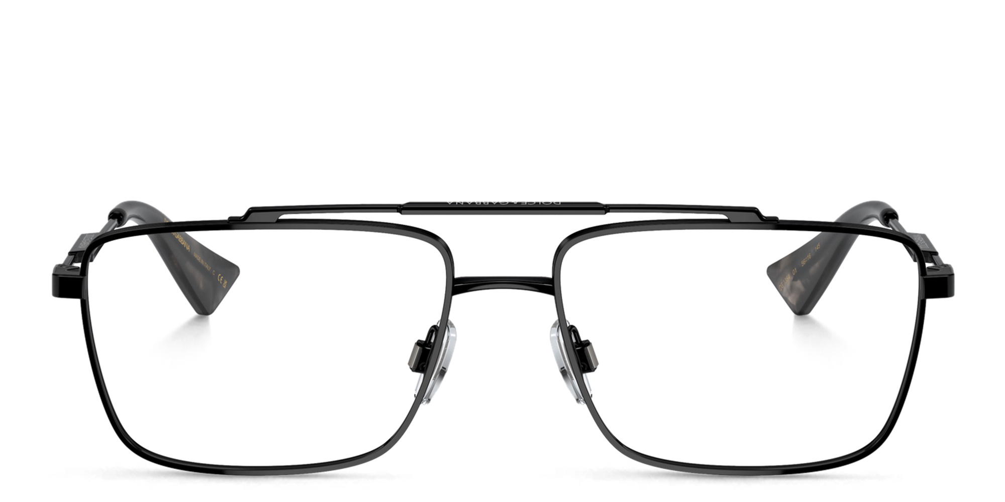 Logo Wide Rectangle Eyeglasses