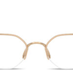Logo Signature Half-Rim Irregular Eyeglasses
