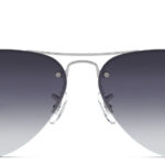 Unisex Half-Rim Pilot Sunglasses